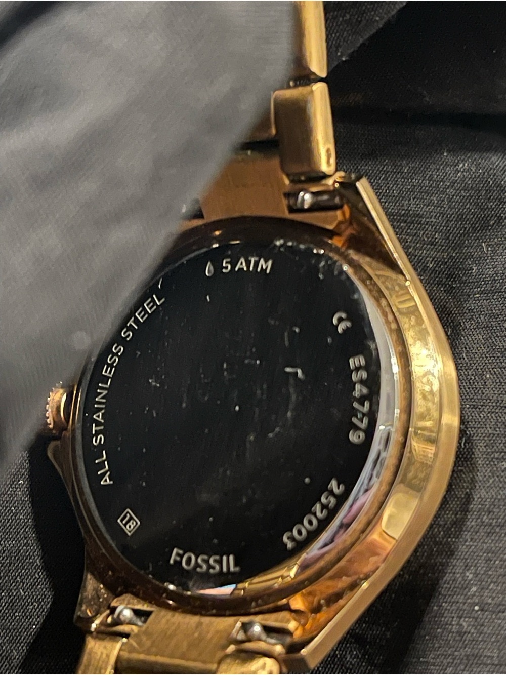 Fossil Rose Gold-Tone Women's Watch with Mother-of-Pearl Dial - Picture 5 of 8